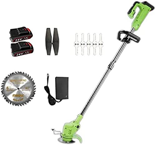 KRASS Kabelloser Elektrischer Unkrautstecher, Akku Home Kleines Unkrautstecher Lithiumbatterie Wiederaufladbares Gartenwerkzeug Unkrautstecher Hohe Leistung Für Gärten Und Höfe,Grün,B