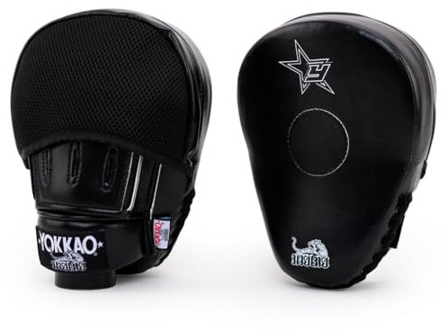 YOKKAO Institution Focus Mitts Finger-Close Microfiber Leather - Black