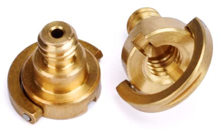 kinokoo D-Typ-Schraube zur Montage von Gehäusen auf Kamerastativ/Kameratasche/Schnellwechselplattenschraube – mit Design pf D-Ring (2 Stück), kupfer, Kameraschrauben