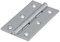 Timco - Massives gezogenes Scharnier - Massives Messing - Chrom poliert (Größe 75 x 40-2 Stück)