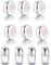 LOVANS 10 Stück Charms Stopper 925er Sterling Silber mit Gummi Clip Spacer Stopper Charms Perlen für Damen Bead Charms Armbänder Anhänger