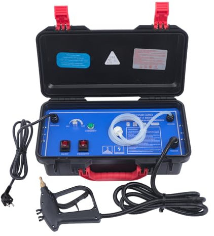 CCAUUB 130℃ Dampfreiniger mit hoher Hitze, Handdampf mit hoher Temperatur, multifunktionaler tragbarer Dampf, Hochdruckreiniger-Power-Reinigungsmaschine, zwei Reinigungsmethoden, für Haus- und Auto
