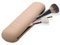Travel Makeup Brush Holder, Silicone Make up Bag Silicon Trendy and Portable Cosmetic Face Brushes Soft Sleek Tools Organizer Portable Cosmetic Pouch Travel Gadgets Gifts for Women,Khaki