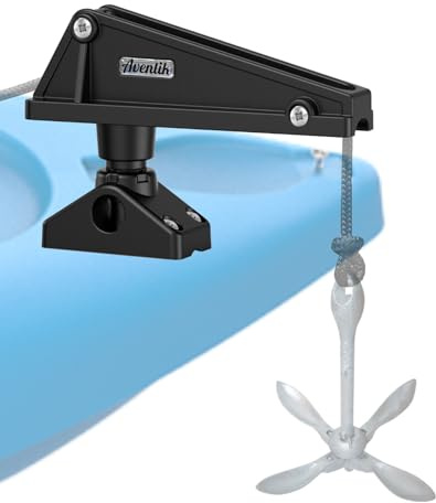 EDSRDPLT Kayak Anchor Lock System Durable Easy-to-Use Anchor Lock for Small Boats and Kayaks, Single-Handed Operation, Versatile Installation