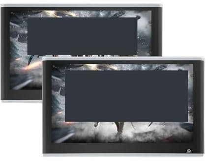 WESLNN 11.6/13.3 Inch 4K 8Core Car TV Headrest Monitor Tablet Touch Screen Support Headset/HDMI In+Out/Mirror Link Video Player(Silver 13.3 3-32GB 2)