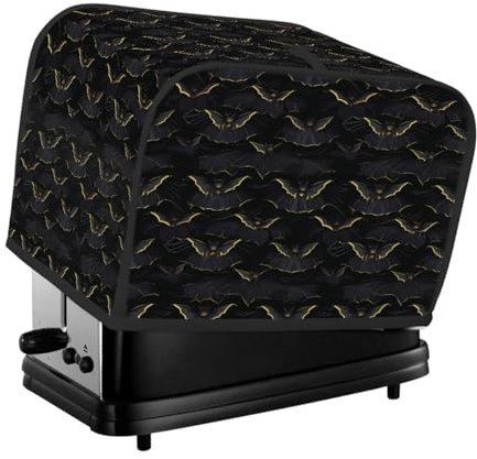 Toaster Cover 2 Slice Toaster Cover Black Bats Stain Resistant Kitchen Small Appliance Cover Machine Washable Women Gift