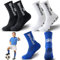 Fußball Socken,3 Paar Grip Socken Fussball Fußballsocken Rutschfeste Fußball Socken Trainingssocke Anti Rutsch Sportsocken für Herren Damen Fußball,Basketball,Fußball,Volleyball,Trekking (39-46)