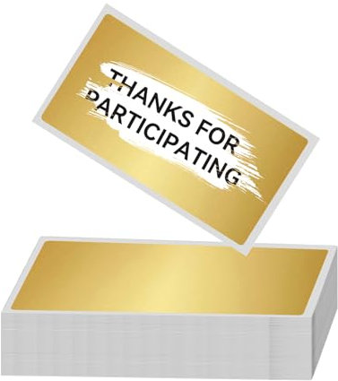 Goldene Rubbelaufkleber - 50 Stück 5 * 7cm Rubbellose Selber Machen Rechteckig Scratch off Sticker DIY Sticker für Gutschein Adventskalender Rubbellos Rubbeletiketten Geschenke