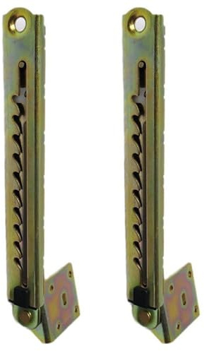 SagaSave Charnières de tige de levage réglables avec mécanismes d'angle réglables, hauteur d'appui-tête ajustable, pour dossiers de canapé et lits, en acier allié, finition brute, couleur inachevé