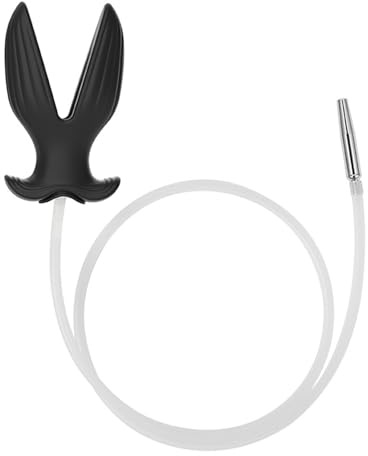 4.0 Harnröhren Dilatatoren Männer Analplug 2-in-1,V-Port Hohl Buttplug mit Stecker & Dilator Harnröhre Edelstahl Penis Plug,Katheter Harnröhre Mann,Po Dusche Anal Plug Analdusche Butt Plug (V, M)