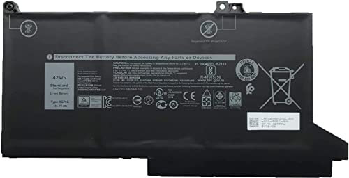 11.4V 42Wh 0G74G OG74G 02PFPW Laptop Battery Replacement Compatible for Dell Latitude 5300 5310 7300 7400 Series