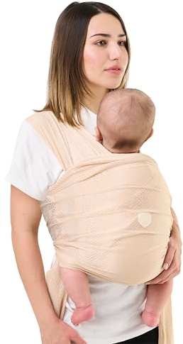 Koala Babycare Écharpe de Portage Été en Maille Respirante | Water Sling Léger pour Bébé jusqu’à 9 kg | Idéal Douche, Piscine, Plage | Ajustable, Séchage Rapide, Compacte