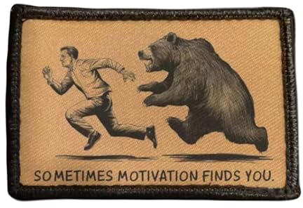 Sometimes Motivation Finds You Patch Klett Militär Moral Tactical Patches Klett Patches Für Kleidung Rucksack Baseballkappe Uniform Weste