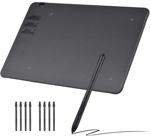 Cryfokt Grafik-Zeichentablett Professionelles, Ultradünnes Art Creation Sketch Zum Zeichnen mit Digitalem Stift. Grafikdesign Unter OS/OS/, 9,8 X 6,1 für Künstler (1)