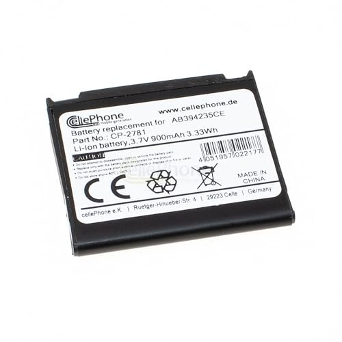 Akku Li-Ion kompatibel mit Samsung SGH-D830 E840 X820 U600 (Ersatz für AB394235CE / AB394235CU)