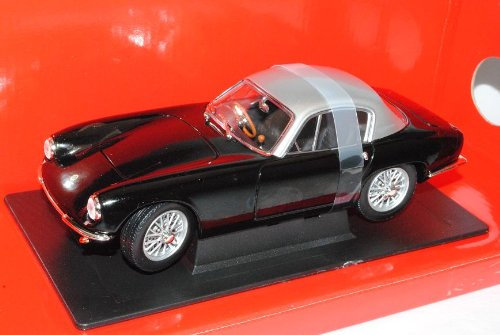 Yatming Lotus Elite 1960 Coupe Schwarz Silber 1/18 Modell Auto mit individiuellem Wunschkennzeichen
