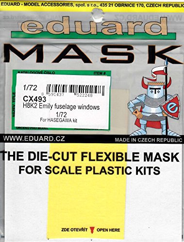 Eduard Accessories CX493 Model-Making Accessory H8 K2 Emily Fuse Lage Windows for Hasegawa