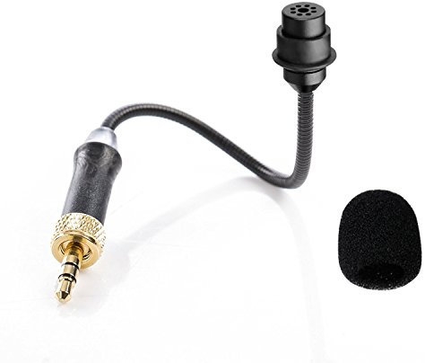 BOYA by-UM2 3.5mm TRS Locking-Type Gooseneck Omnidirectional Flexible Audio Microphone for Wireless Lavalier Microphone System by-WM4 BY-WM2G by-WM5 by-WM6 by-WM8 Saramonic UWMIC9 UWMIC15 System