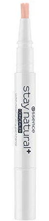 essence cosmetics stay natural+ CONCEALER, Abdeckstift, mit feuchtigkeitsspendendem Panthenol, Nr. 10 tender rose, nude, pflegend, feuchtigkeitsspendend, natürlich, vegan, ölfrei, ohne Parfüm (1,5ml)
