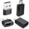 ipad Mini 7 USB C Adapter 4 Stück,Typ C Buchse zu USB A Stecker Ladekabel Thunderbolt 4 OTG Konverter für Apple MacBook,iPhone 16 15 14 13 12 11 Plus Pro Max Mini,iWatch 10 9 8,ipad Air,Airpods,iMac
