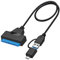 EasyULT USB 3.0 Type C zu SATA Adapter Kabel, USB 3.0/Type-C zu SSD/2.5-Zoll-SATA-Festplatten Adapter, Super Speed 2.5 HDD/SSD Festplatte Driver Konverter/Adapterkabel(Unterstützt UASP SATA III)