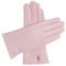 Downholme Touchscreen-Lederhandschuhe mit Innenfutter aus Kaschmir für Damen (Rosa, S)
