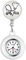 Avaner Krankenschwesteruhr Pflegeruhr Analog Quarzwerk FOB Ansteckuhr mit Pin/Clip Arzt Doktor Medical Taschenuhr aus Silikon