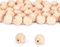 Vaessen Creative 11006-006 Unbehandelte Holzperlen, ø 20 mm, 100 Stück, Runde Perlen zum Basteln von DIY handgefertigte Dekorationen Schmuck Handwerk, Holz, 50 Piece