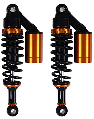 Universal Progressive Suspension Absorber, Motorrad Luftstoßdämpfer Sichere Feder für Roller Dirt Bike ATV (280mm)