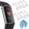 Fintie 4 Pack Screen Protector compatible with Fitbit Charge 6/Charge 5, Soft TPU Case Full Protective Cover