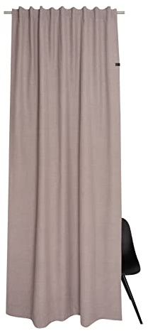 Gardine Solo 130x250 - Vorhang Blickdicht Nude Baumwollmix - Vorhänge Wohnzimmer - Dekoschal - Curtains