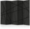 murando Akusticher Raumteiler Abstrakt Foto Paravent 225x172 cm beidseitig auf Vlies-Leinwand Bedruckt Akustikschaum Trennwand Spanische Wand Sichtschutz Home Office geometrische Muster a-A-0521-z-c