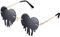Sunwuun Sonnenbrille Rave,Sonnenbrille für Damen,Frauen,Männer,Schmelzen Tropfende Brille,Sonnenbrille Herz,Partybrille Foto Requisiten für Halloween,Karneval Party,Festival Outfit Damen Accessoires