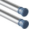 Aiitomg 2Stücks Vorhangstange Ohne Bohren Spannstange Teleskopstange Vorhang für Schränke, Fenster, Kleiderschrank 110-200Cm(2Stücks) Silber(Durchmesser 25mm)