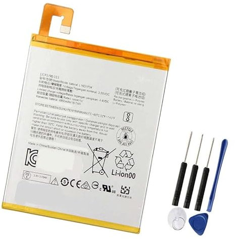 howtopfor L16D1P34 Ersatz AKKU für Tab4 8/Tab4 8 Plus/TB-8704X/TB-8504X TB-X104F 3.85V Ersatz Batterie