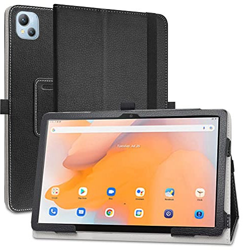 MAMA MOUTH Kompatibel mit Blackview Tab 13 Hülle,Schutzhülle mit Hochwertiges PU Leder Tasche Case für 10.1 Blackview Tab 13 Tablet,Schwarz
