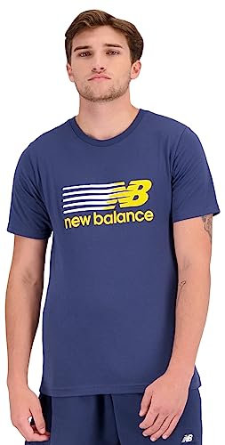 New Balance Herren Nb Sport Core Plus Grafik T-Shirt, Marineblau, M