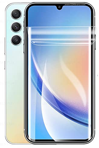 2 pcs Film hydrogel pour Samsung Galaxy A34 5G 6.6 Haute Sensibilité film Flexible TPU Protecteurs d'écran Antidéflagrants Pas de Verre Trempé