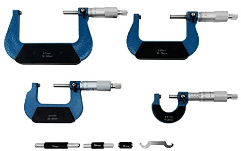 PAULIMOT Mikrometer-Set 0-100 mm, 4-teilig