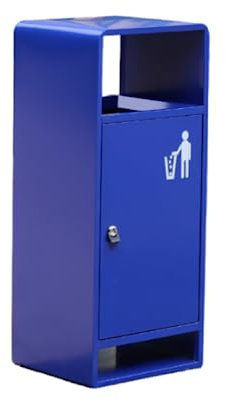 FIONEL Poubelles extérieures Poubelle d'extérieur 40l avec baril intérieur en acier galvanisé cendrier baril commercial pour le bureau à domicile du parc Grande capacité