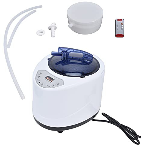 Sauna Steamer Machine, 1000W portátil Sauna Steamer, Generador de vapor para Sauna, 2.5 litros Casa Sauna Vapor con Control Remoto, Steam Cup Home Spa Sauna Accesorios
