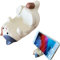 VntMQP Funny Cat Holder Support universel pour téléphone portable pour bureau Support de téléphone portable Support de téléphone portable Support de téléphone portable (blanc crème)