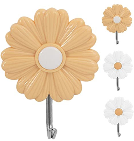 PRETYZOOM Cintres Daisy pour de Garçons Et de Filles 4 Pièces Muraux Adhésifs Décoratif pour à