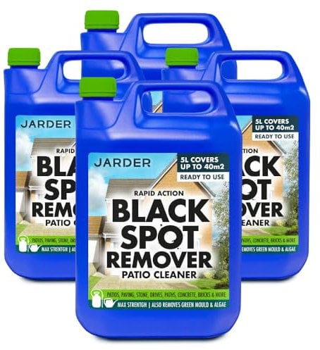 Jarder 4 x 5L Patio Cleaner Black Spot Remover for Patios, Paving, Driveways & More