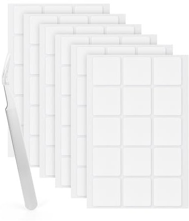 LLPT Doppelseitige Klebepunkte Transparente Quadrat | 90 Stück 30MM | Entfernbare Nano-Aufkleber | Super Sticky Wasserfeste Keine Spuren | für DIY-Heimdekoration (NS3090)