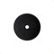 trust4care 4-Pack Black Large Backplate of Kitchen Bifold Closet Cabinet Door Knob, 2-1/3 Inch Circle Escutcheon Back Plates for Bi-Fold Closet Doorknobs Barn Handles Pulls, Thick Round Wide Base