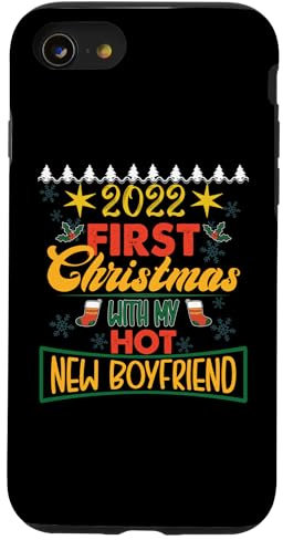 Custodia per iPhone SE (2020) / 7 / 8 2022 Primo Natale con le mie nuove coppie di fidanzati LGBT