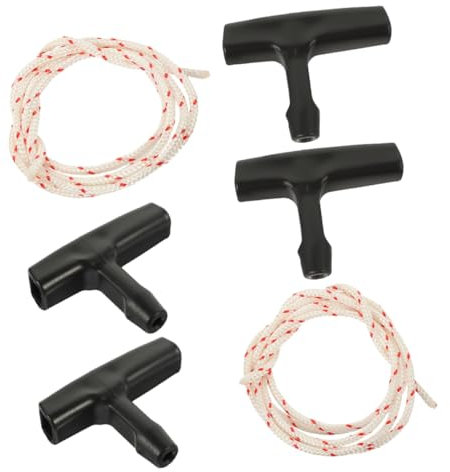 KONTONTY Attic Pull Down Cord 4m Release Rope and Handles 2 Sets Garage Door Opener Supplies for Easy Installation