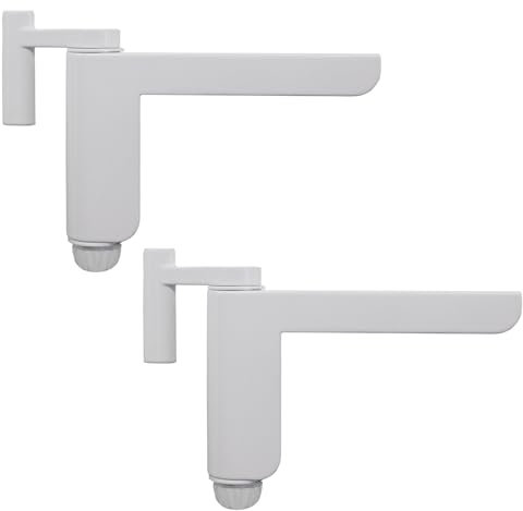 Türschließer ohne Bohren - Minitürschließer, automatischer Türschließer für leichte Innentüren, geeignet für DIN links/rechts schließende Zimmertüren - 2er Set Weiß