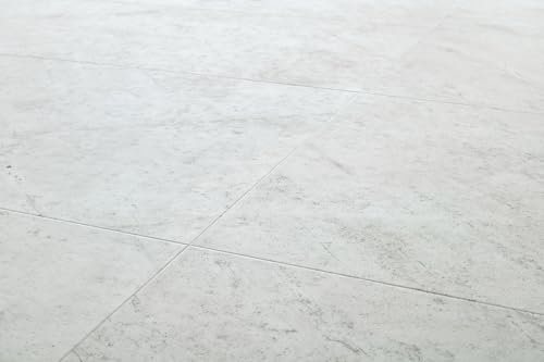 Klick-Vinylboden Braga Silber 5mm - Granitoptik, große Platten 914x457 mm, 2,09 m²/Paket für stilvolles Design in jedem Raum!